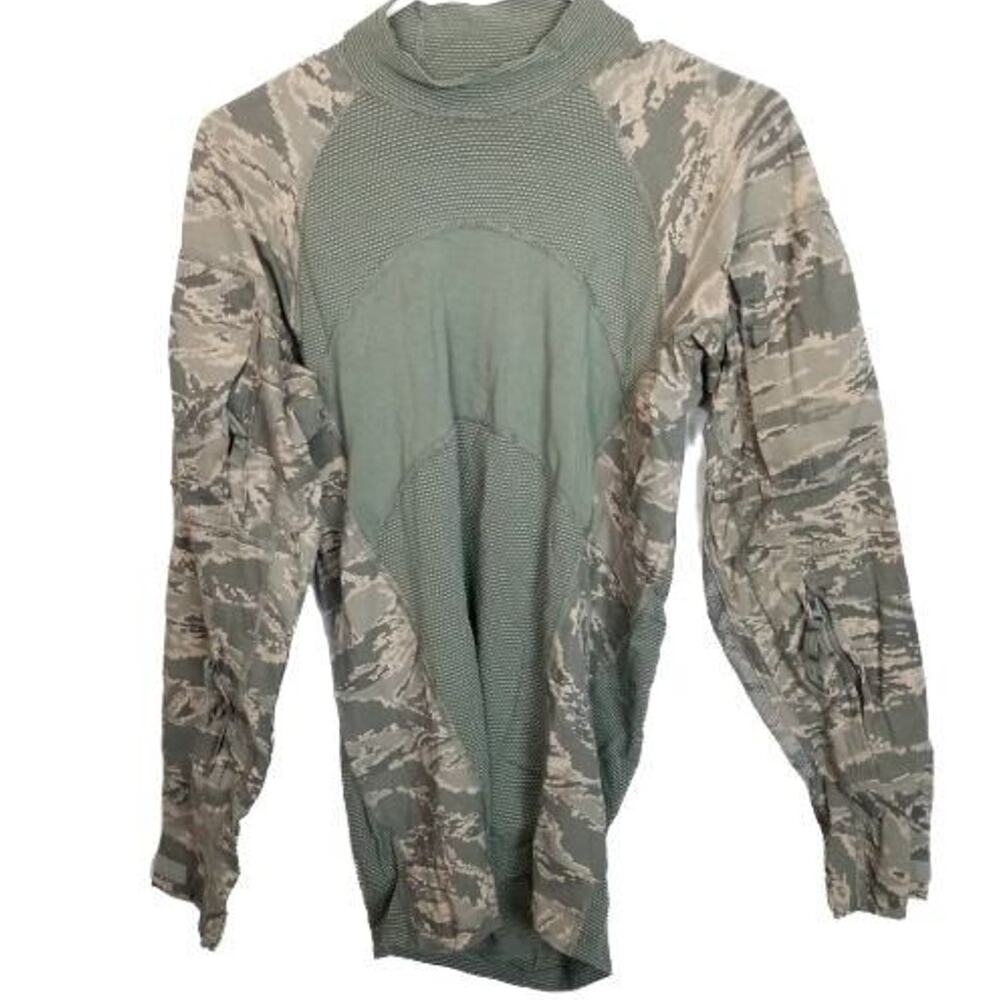 Massif Airman Flame Resistant Camo Combat Battle Shirt Size S USAF Approved